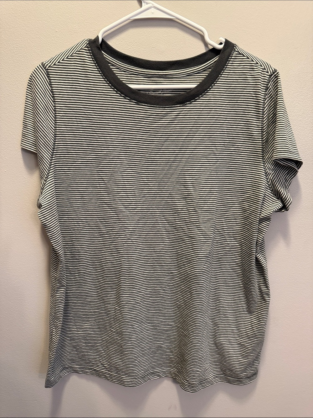 Universal Thread Black and White Striped Tee